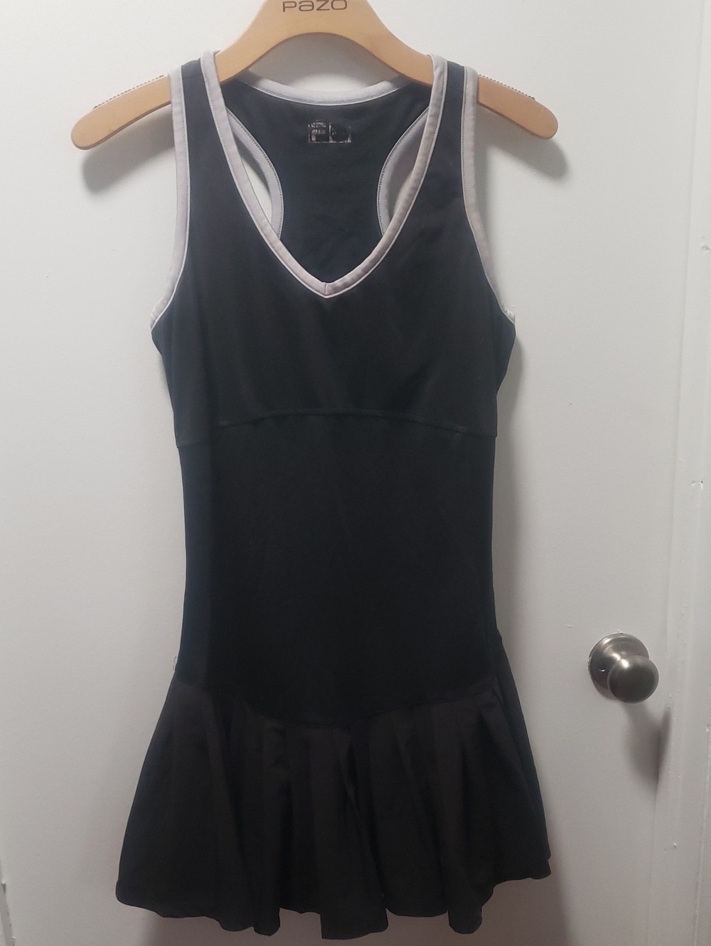 Black Racerback Tennis Dress